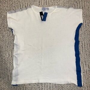 Vintage 1970s Varsity “Fizz Ed” Men’s White Waffle Knit Shirt